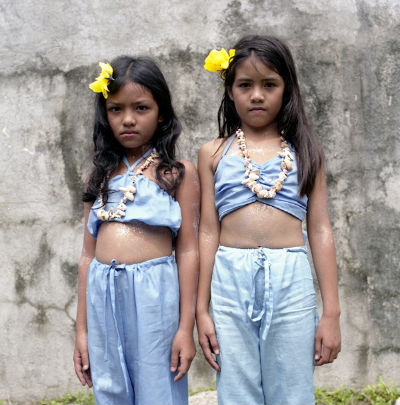 Two children at Sinulog festival